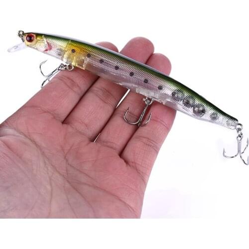 1PC 13.5cm/18.5g Minnow Isca Artificial Fishing Lures Hard Bait Wobbler Crank Fishing Tackle