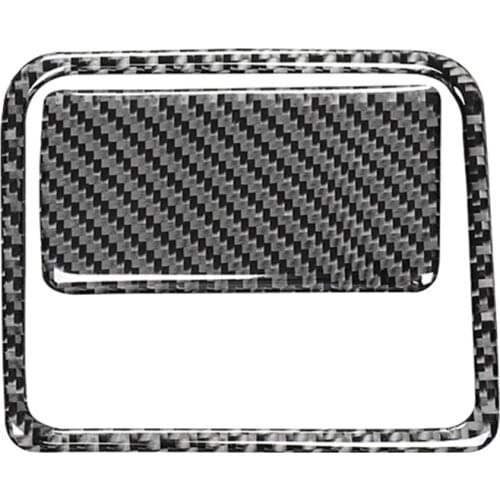 Carbon Fiber Copilot Glove Box Handle Cover Trim for Mazda 3 Axela 2014 2015 2016 2017 Interior Accessories