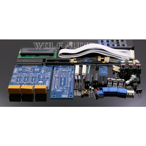 HLJ DIY KIT CS3310 Remote Audio Preamp kit DIY Preamplifier 3 way audio input