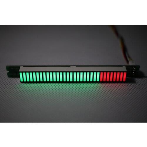 LINK1 32 Level indicator VU Meter music Audio Level Meter Stereo Amplifier Board Adjustable light Speed Board AGC Mode DIY KITS