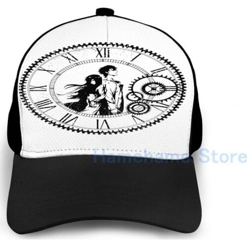 Fashion Steins;Gate Love Basketball Cap men women Graphic print black Unisex adult hat