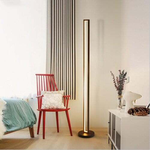 Nordic Minimalist Art Modern Led Floor Lamp Bedroom Bedside Lamp Living Room Home Decor Indoor Lighting Light Sofa Standing Lamp