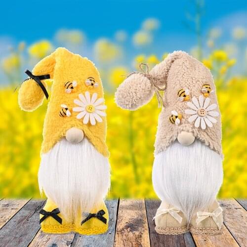 Bee Festival Standing Doll Faceless Old Man Bee Dwarf Elf Doll Faceless Old Man Creative Doll Decoration