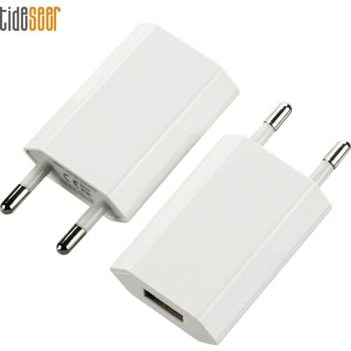 10pcs/lot EU Wall Charger USB Plug 5V 1A AC White Micro Usb Power Adapter For iPhone X 8 7 5 6 Onplus Xiaomi Samsung HTC LG