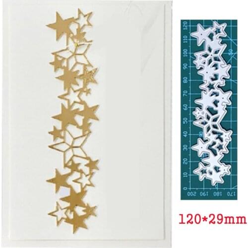 Solid and Hollow Stars Vine Lace Metal Cutting Dies For Stamp Scrapbooking Stencil DIY Paper Album Card Decor Embossing 2021 New