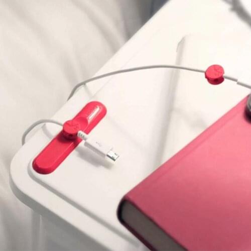 P1 USB Cable Organizer Cable Clip Practical Magnetic Adsorption PVC Mini Cord Winder Storage for Desktop Wall Office