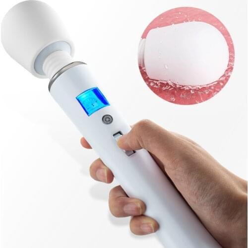 Huge Magic Wand Vibrators for women, USB Charge Big AV Stick Female G Spot Massager Clitoris Stimulator Adult Sex Toys for Woman