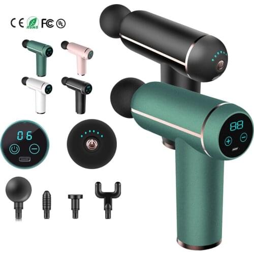 LCD Mini Massage Gun Deep Tissue Muscle Percussion Massager for Relieve Pain Muscle Massage with High-Intensity Vibrations