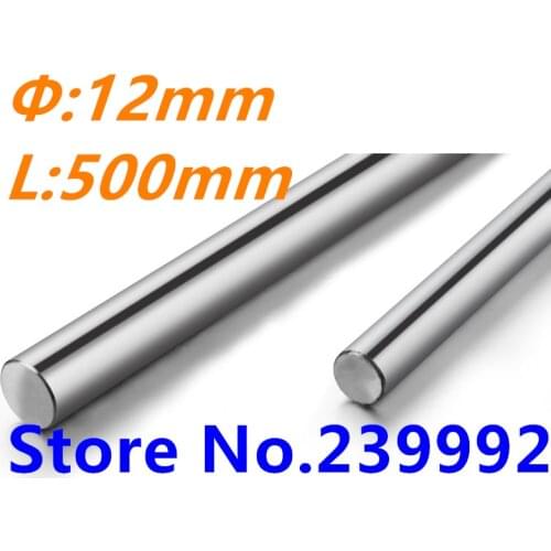 1pcs 12mm linear shaft 500mm WCS12 12mm 500mm Linear shaft round rod L500mm for CNC parts XYZ WCS12 L500mm
