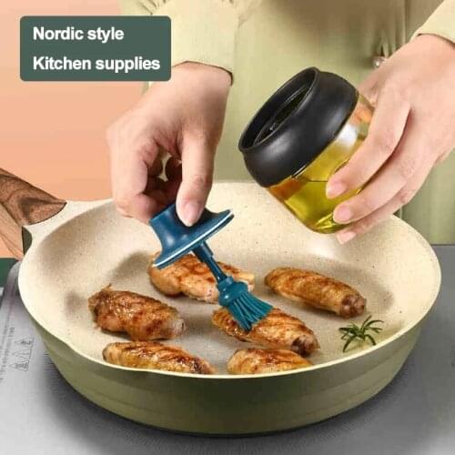 1Pcs Moisture-proof Lid Spoon Integrated Seasoning Jar Kitchen Glass Spice Jars Salt And Pepper Shakers Set Seasoning Organizer