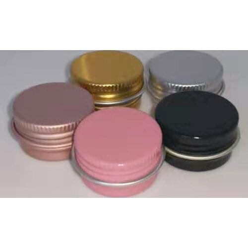 10ps High Quality 5g Pink Empty Aluminum Pot Jars Cosmetic Containers With Lid Eye cream hair conditioner Tin Cosmetic Metal