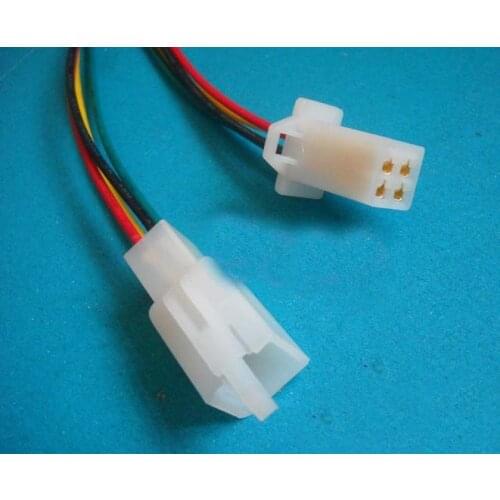 2.8 cable car electric bicycle insert spring wire harness connector with cable 4p plug