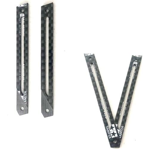 2Pcs CNC Carbon Fiber Reinforcing Plate 15495 15497 Rear Lantern Spare Parts for Tamiya Mini 4WD Racing Car Model