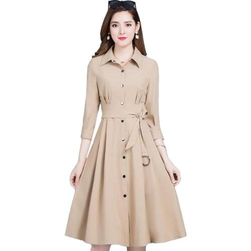 2020 New Spring Autumn Thin Trench Coat Women Fashion Long Windbreakers Casual Trench Coats Femme Outerwear Plus Size 5XL P378