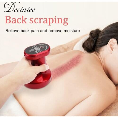 6 Gears 3 in 1 Electric Scraping Instrument Back Massager Cupping Acupoints Vacuum Gua Sha Device Body Massager Hot Compress