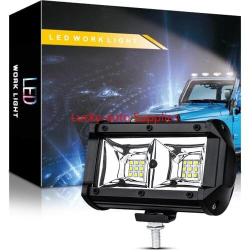 Car LED Work Light 5 Inch 18 Lights 54W Motorcycle Auxiliary Light LED Strip Light