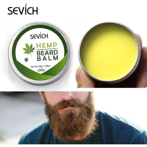Sevich 30g Hemp Beard Balm Natural Conditioner Balm for Beard Growth and Organic Beard Care moisturizing smoothing Long-Lasting