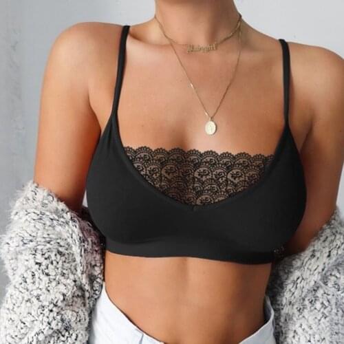 Large Size Sexy Womens Bra Lace Sports Brassiere Hollow Out Women Underwear Wireless Push Up Bras Top Bra Woman