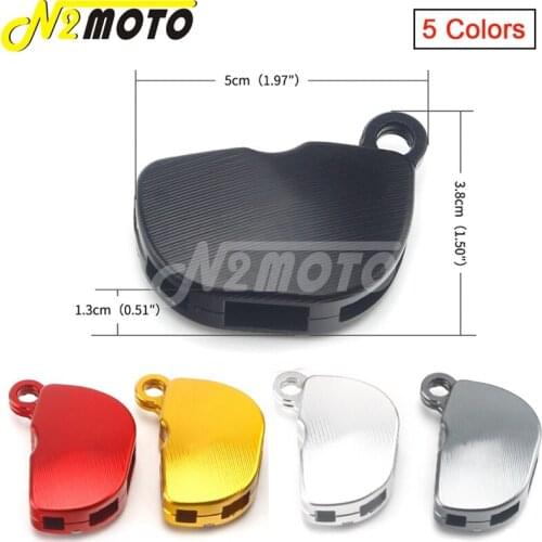 Black/Gray /Red/Silver/Glode Universal CNC Aluminum Motorcycle Key Case Cover For Vespa Sprint Primavera GTS 125 150 200 250 300