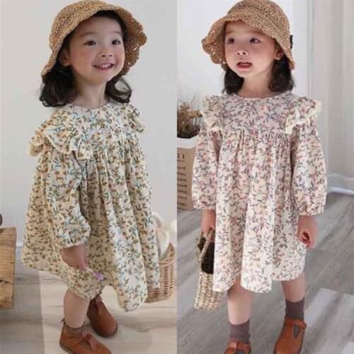 Girl Dress Kids Baby Gown 2021 Cheap Spring Autumn Toddler Princess Outwear School Beach Uniform Dresses Children Clothing
