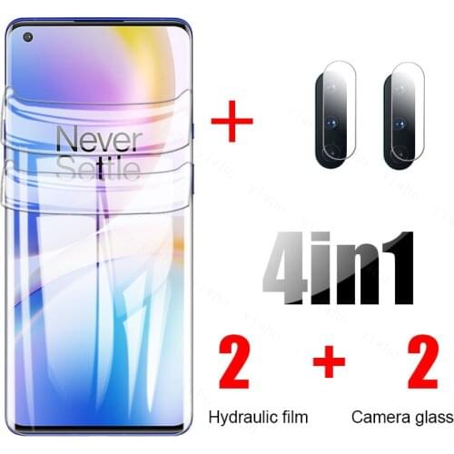 Hydrogel Film + Camera Glass for One Plus Nord Screen Protector Oneplus 8Pro Hidrogel Oneplus 8t Nord N100 N10 8 pro safety film