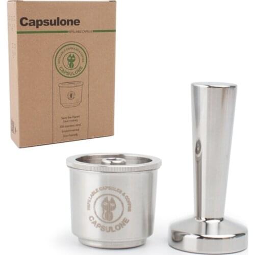 Capsulone Compatible for illy coffee Machine Maker/STAINLESS STEEL Metal Refillable Reusable Coffee Capsule Pods Baskests