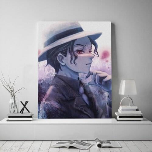 Muzan Kibutsuji Kimetsu no Yaiba anime Canvas poster Painting wall Art decor Living room Bedroom Study Home Decoration Prints