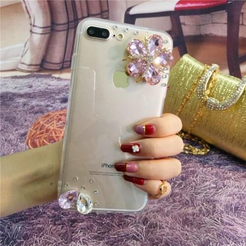 LaMaDiaa For Samsung S9 S8 S10 S20 Plus Note 9 8 10 Phone Case Luxury Bling Crystal Diamond Rhinestone Soft TPU Back Cover
