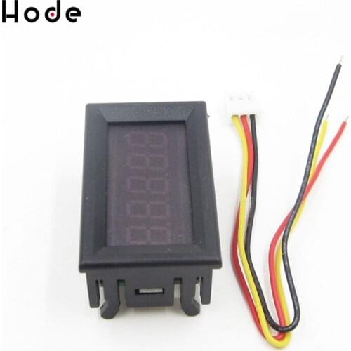 Mini 0.36 Digital Voltmeter Ammeter DC 0-33.000V Panel Amp Volt Voltage Current Meter Tester yellow LED Display