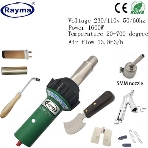 The floor welding tools hot air welder from china,110/220v 50hz 1600W Plastic welding set best quality,CE certificate