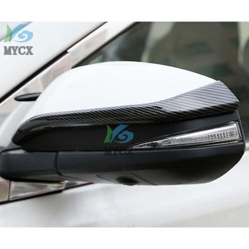 For toyota Rav4 2019 Accessories ABS Rear view Mirror Rim Sticker Trim Fit For toyota Rav 4 2019 2020 Car Styling Chrome Strips