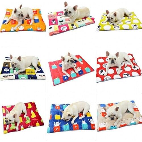 New Pet Beds Winter Warm Cats Dogs Pad Thickened Blankets Nests Soft Plush Small And Large Dog Mattress Cushion For Puppy Mat