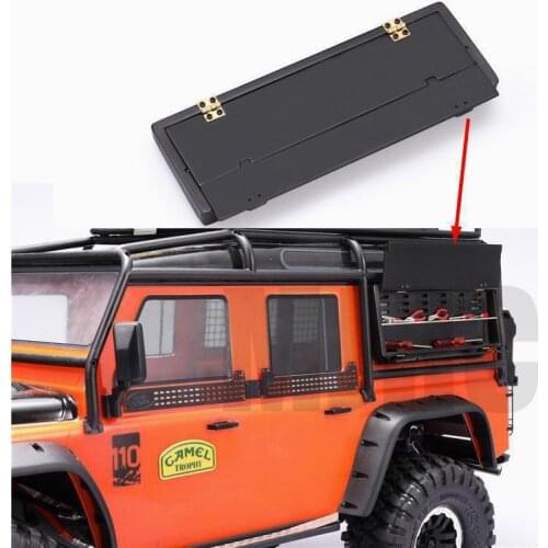 Suitable for 1/10 simulation climbing car TRAXXAS TRX4 Defender D90 RC4WD D110 SCX10 AXIAL tool box toolbox can be opened