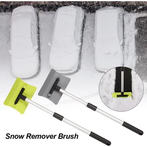 Durable Snow Ice Scraper Auto Telescopic Windshield Snow Remover Brush Winter Winter Car Wash Accessories Snow Remover