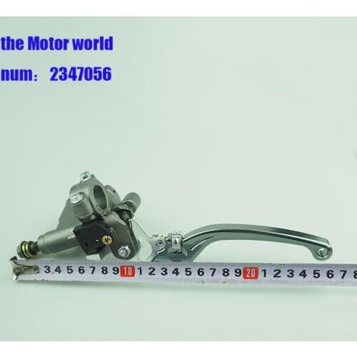 Silvery Brake Pump Master Cylinder Motorcycle lever Handlebar Hydraulic clutch Racing motorbike 155mm 22mm