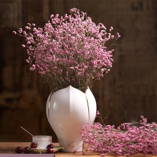 Dried Flowers Natural Crystal grass Bouquet Decorative Flowers for Home Decor Living Room Office Wedding Decoration Arrangement