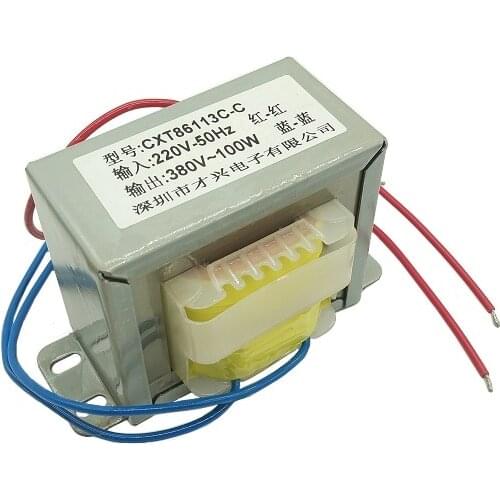 Power transformer 100VA/W 220V to 380V 220V 380V step-up transformer Single-phase 380V