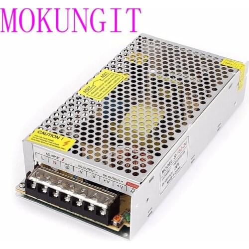 Fast shipping 25pcs AC110/220V to LED DC24V 6.3A 150W iron cover Power Supply Transformer for LED CCTV 3528 5050 RGB LED strip
