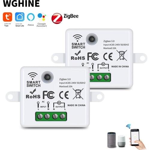 Tuya Alexa Timer Smart Switch Controller Relay Module Smart home Wall Light switch Alexa google assistant for Zigbee Switch