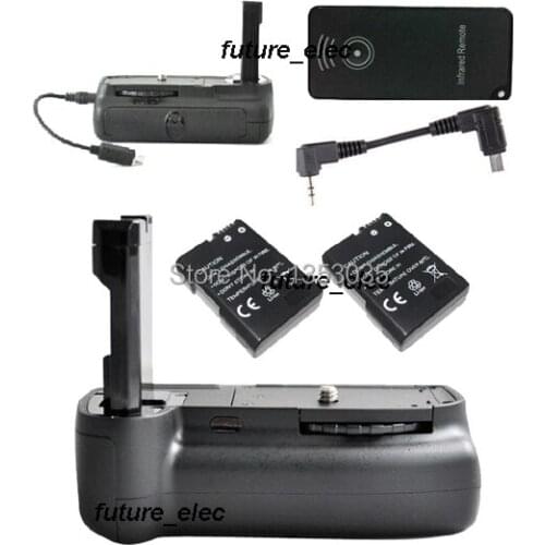 Vertical Power Battery Hand Grip Holder Hold Pack 2-Step Shutter For Nikon D3200 D3300 DSLR Camera +Infrared Remote +2 x EN-EL14