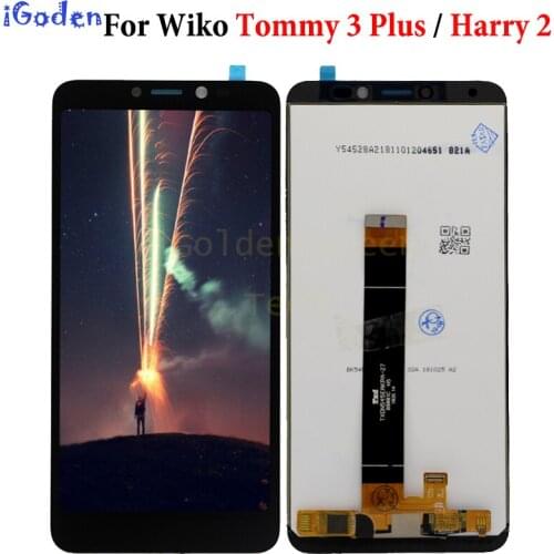 100% Tested LCD For Wiko Tommy 3 Plus M2447 / Harry 2 LCD Display Touch Screen Digitizer Assembly For Wiko harry 2 LCD