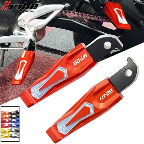 2019 hot sale Motorcycle Accessories foot pegs CNC Aluminum Rear Passenger Footrests for YAMAHA MT-09 MT09 MT9 MT 09 2013-2018