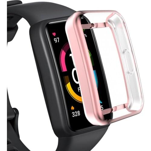 2021 Slim Smart Watch Protective Case Cover Sleeve Cover for Huawei Glory Bracelet 6 Watch Case Screen Protector