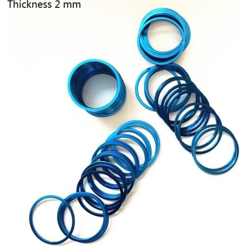 30PCS Bicycle Center Shaft BB Washer Thickness 1.5 / 2MM Mountain Bike Hub and Wheel Taki Adapter Free Shipping