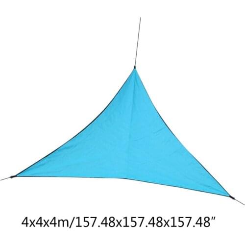 4m Triangle Sun Shade Sail Canopy Waterproof UV Block Awning Shelter for Garden