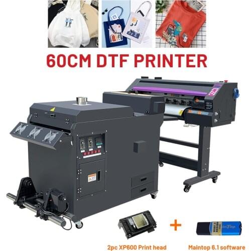 60CM DTF Printer A2 T-Shirt Printing Machine For Impressora Epson XP600 DTF Heat Transfer Roll PET Film Direct Transfer Print