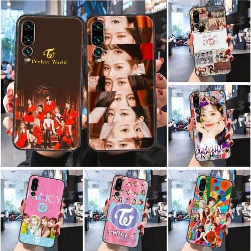 TWICE Perfect World Phone case For Huawei Honor 6 7 8 9 10 10i 20 A C X Lite Pro Play Frosted black luxury back soft hoesjes