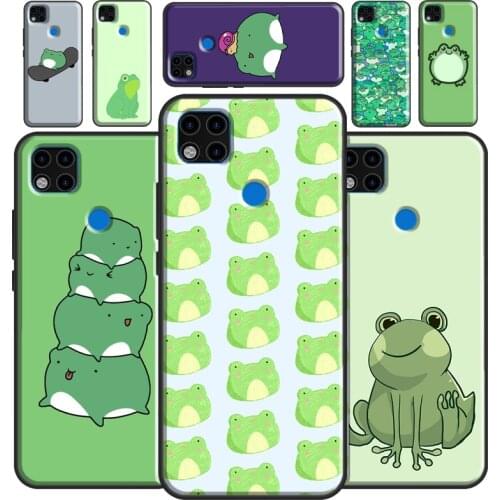 Cartoon Frog Phone Case For Xiaomi Redmi Note 10 Pro Note 7 8 8T 9S 9A 9C 9T K40 7A 8A Note 9 Pro Cover