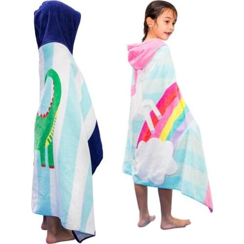 Baby Bathrobe Cute Animal Cartoon Baby Blanket Kids Hooded Bathrobe Toddler Baby Bath Towels Newborn Baby Blanket Children Towel