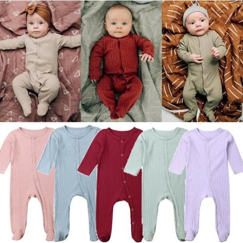 Autumn Spring New Casual Kids Rompers Baby Boy Girls Newborn Cotton Long Sleeve Romper Jumpsuit Playsuit Clothes Outfit